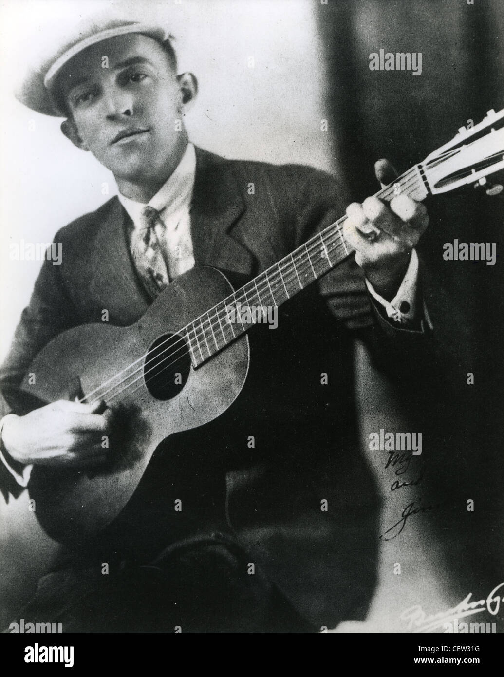 JIMMIE RODGERS (1897 – 1933) uns Country-Sänger, den Spitznamen der Gesang Bremser Stockfoto