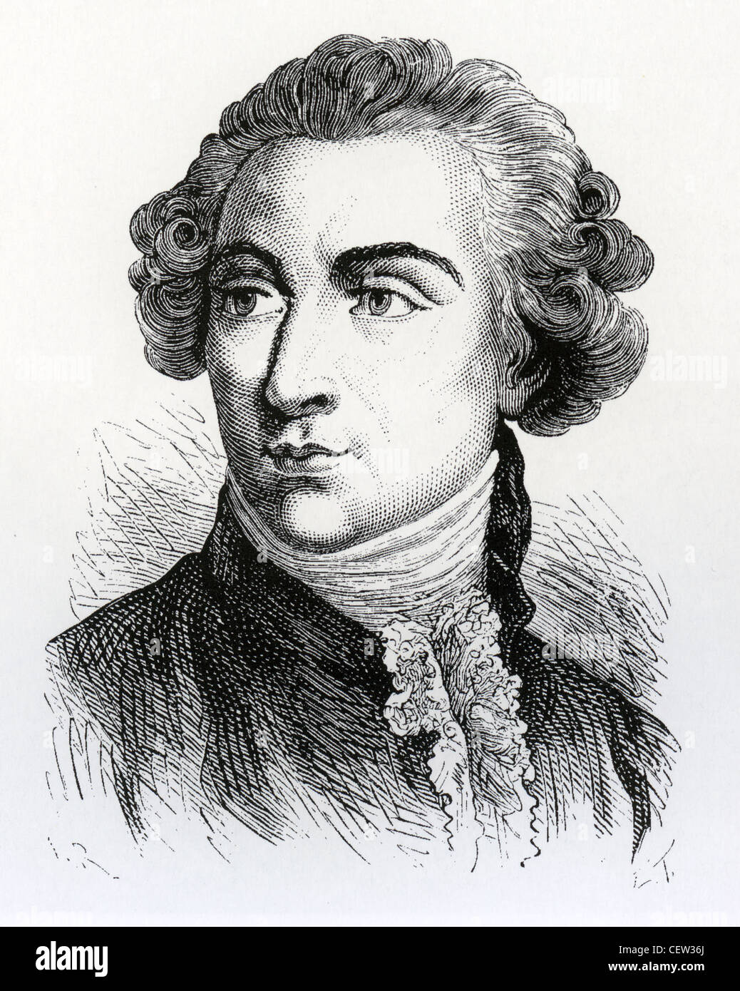 PIERRE AMBROISE FRANCOIS CHODERLOS de LACLOS (1741-1803) französischer general und Schriftsteller, schrieb 'Les Liaisons Dangereuse' Stockfoto