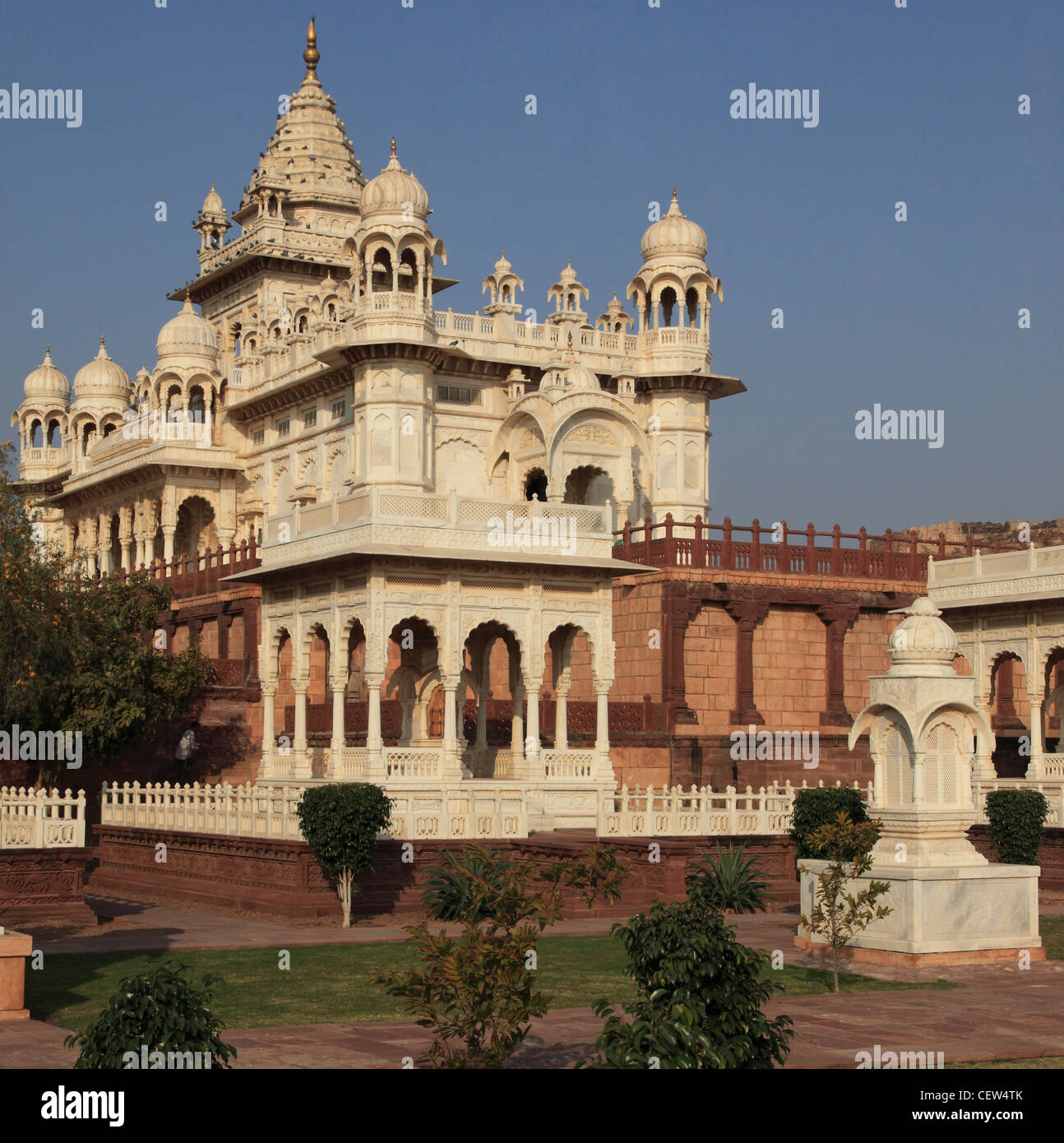 Jodhpur, Indien, Rajasthan, Jaswant Thada, Maharaja Jaswant Singh II Memorial, Stockfoto