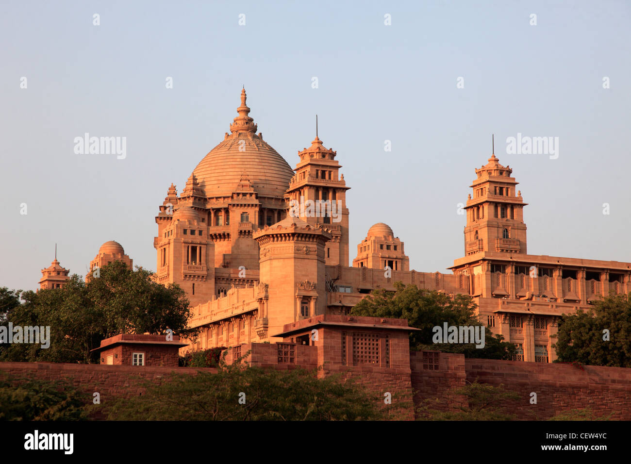 Indien, Rajasthan, Jodhpur, Umaid Bhawan Palace, Stockfoto