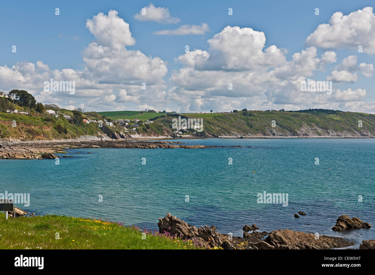 Looe, Küste nach Osten, Cornwall, Großbritannien, UK Stockfoto