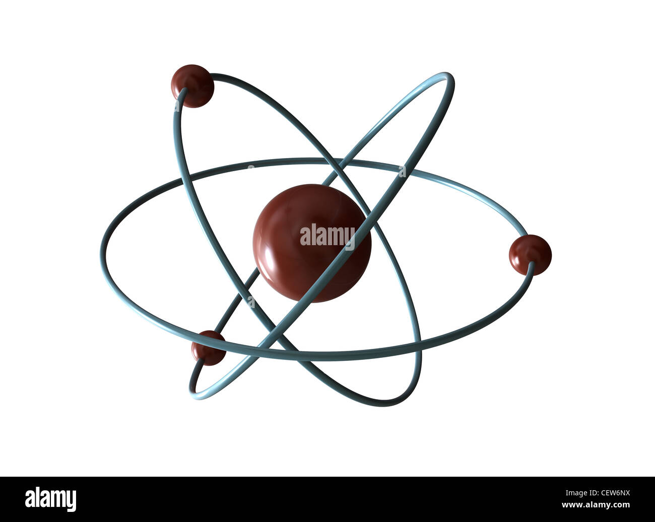 Atom - 3d render Stockfoto