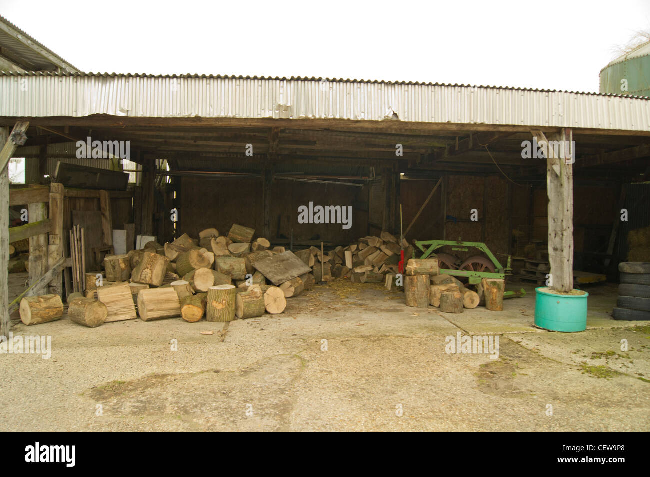 Bauernhof Hof Scheune Stockfoto