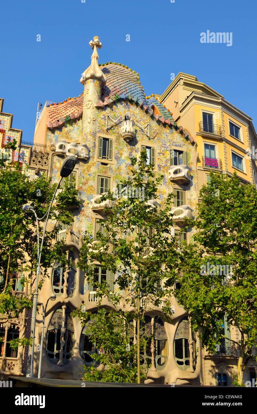 Kunstvolle Architektur Barcelona Spanien Europa Katalonien Stockfoto