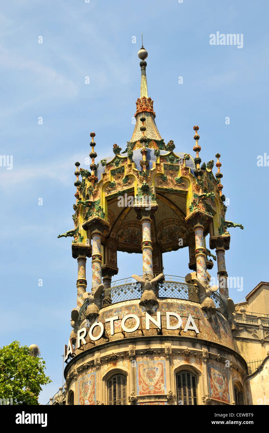 La Rotonda-Barcelona-Spanien-Europa-Katalonien Stockfoto