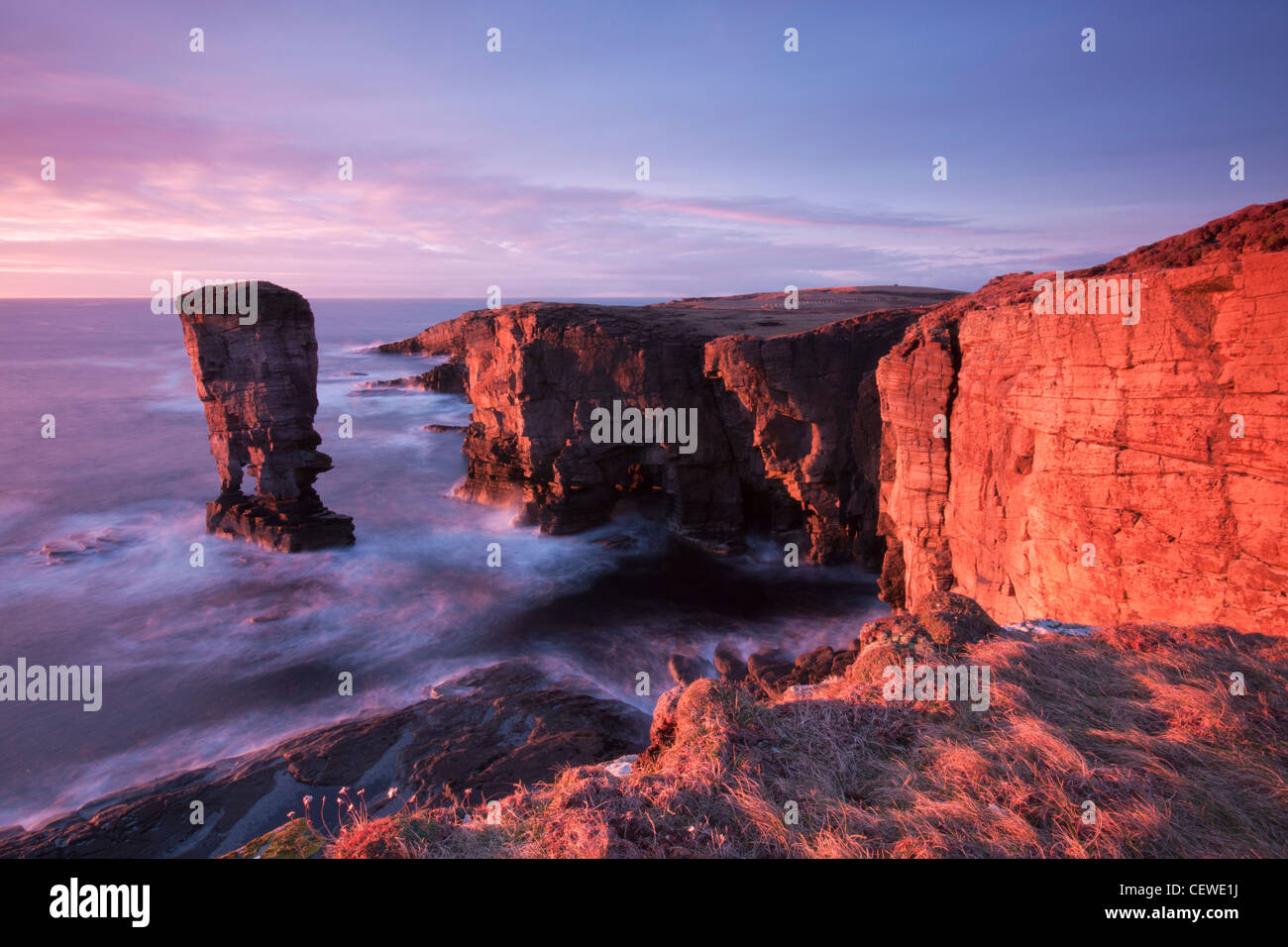 Die Orkney-inseln, Yesnaby Küste Stockfoto
