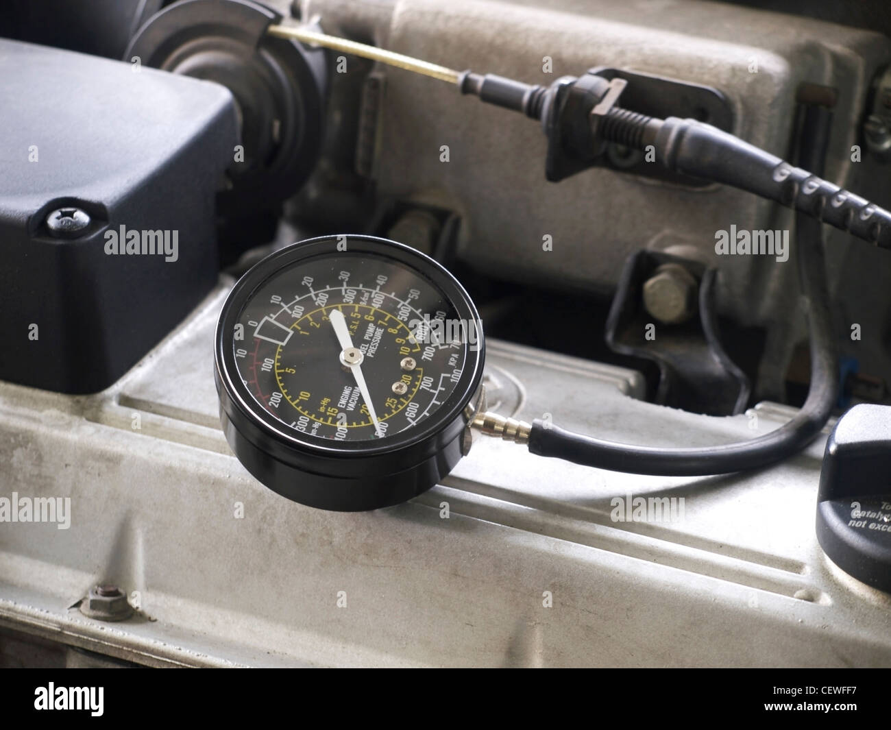 Vakuumtest Stockfoto