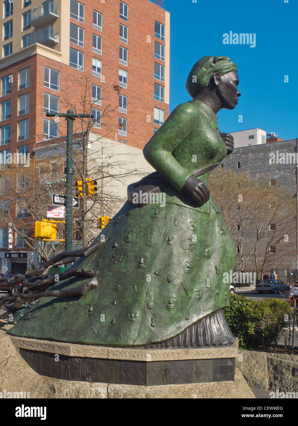 Harriet Tubman Statue in Harlem New York City Stockfoto