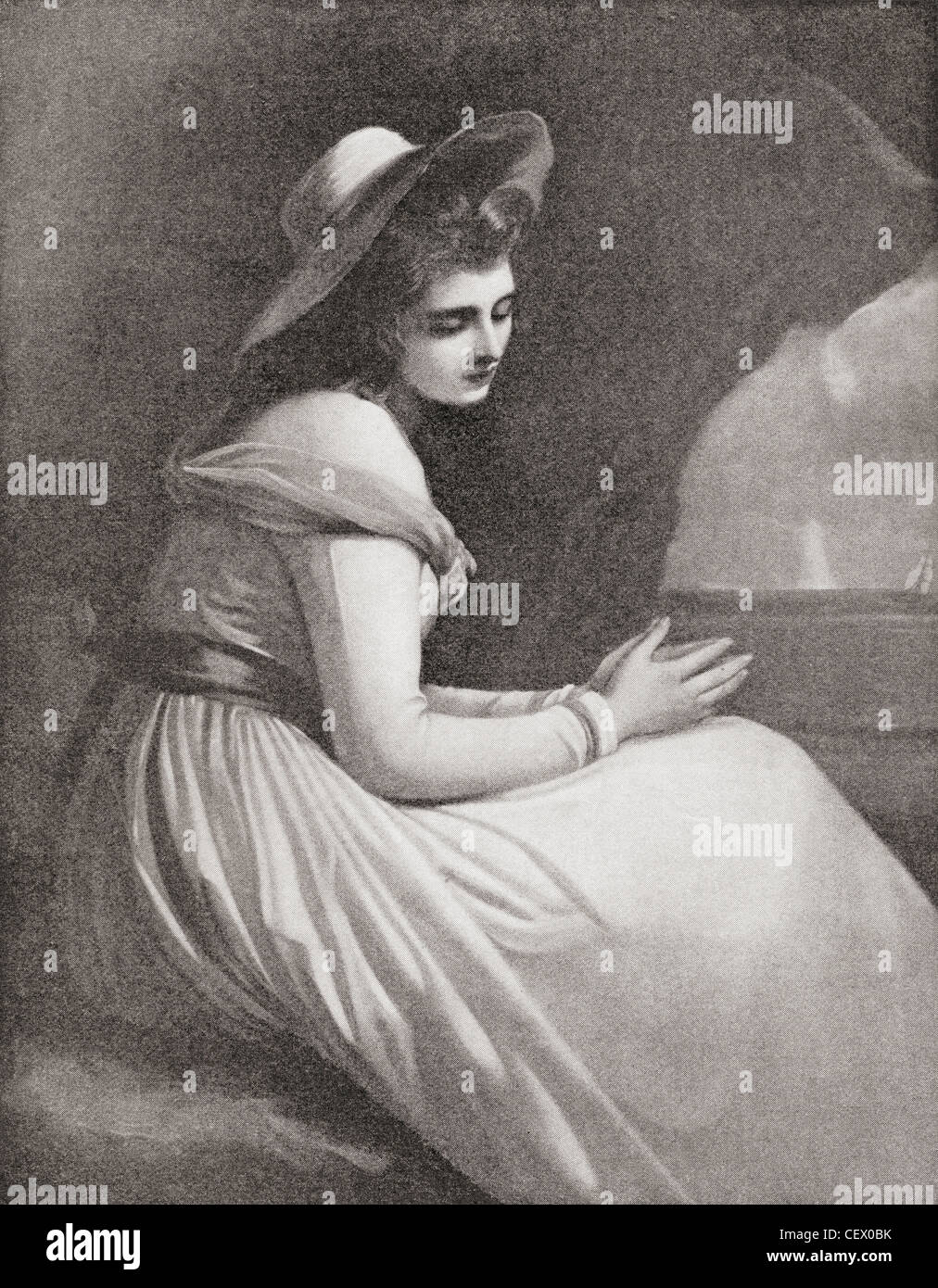 Emma, Lady Hamilton, 1765-1815. Herrin von Lord Nelson. Von The Strand Magazine veröffentlicht 1897. Stockfoto