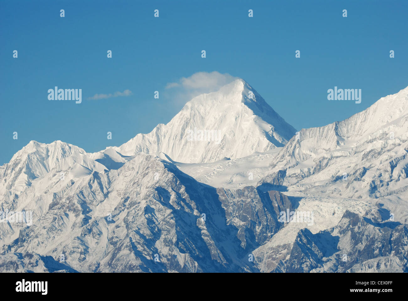 Westliche Sichuan, China, Rinder Berg Wolke fällt Stockfoto