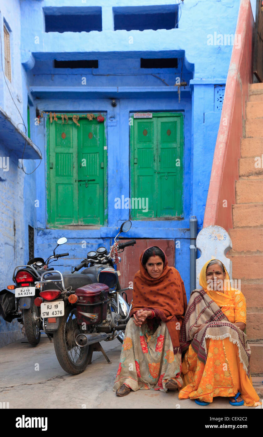 Indien, Rajasthan, Jodhpur, Altstadt, Straßenszene, Menschen, Stockfoto
