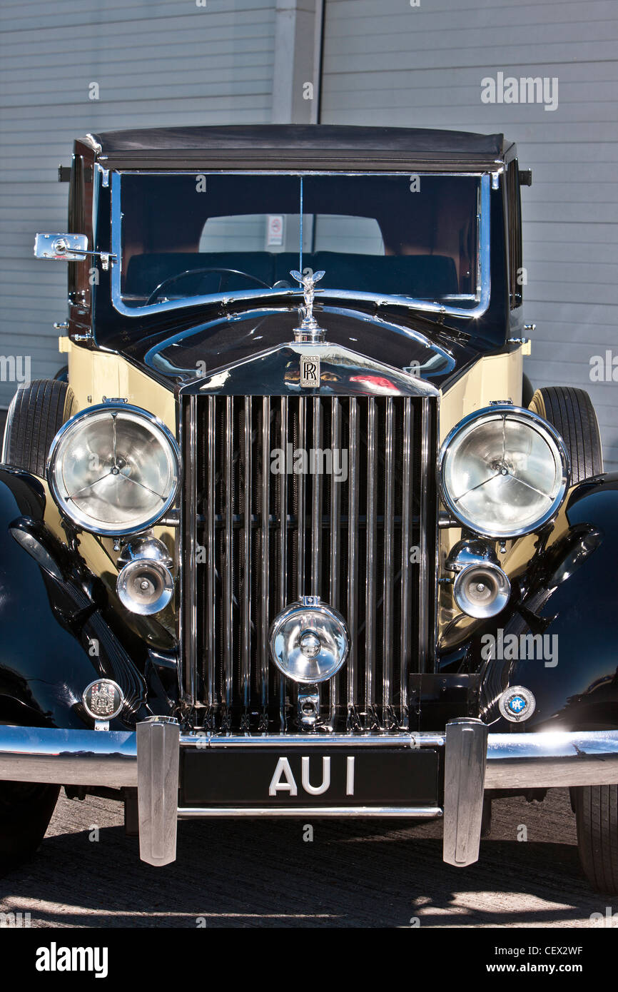 Stationäre Rolls-Royce, Oldtimer James Bond Stockfoto