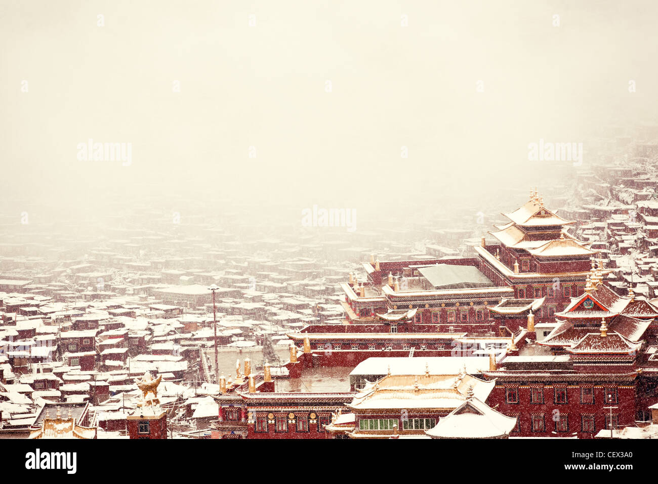 China, Sichuan Farbe Daxian, WUMING Buddhist Institute Stockfoto