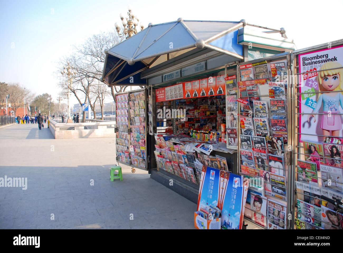 Kiosk in Peking Stockfoto