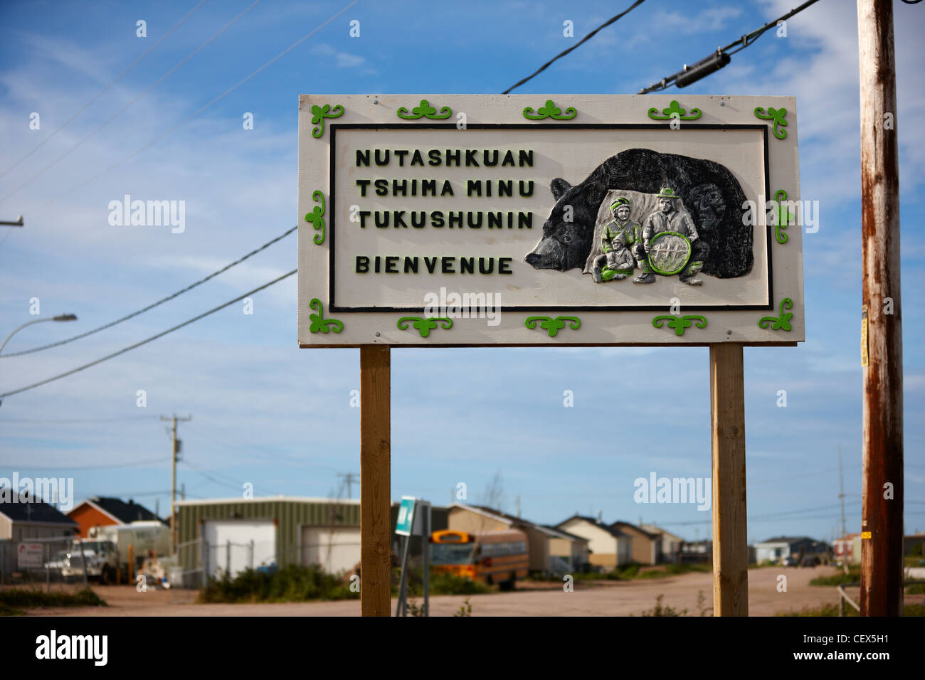 Nutashkuan Reserve, Natashaquan/Pointe-Eltern, Quebec, Kanada Stockfoto