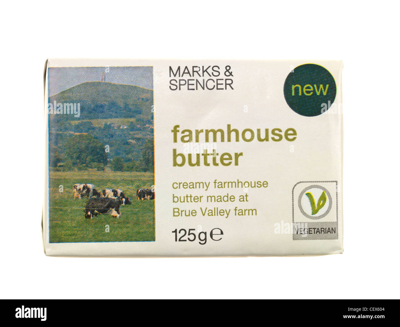 Bauernhaus-Butter Stockfoto