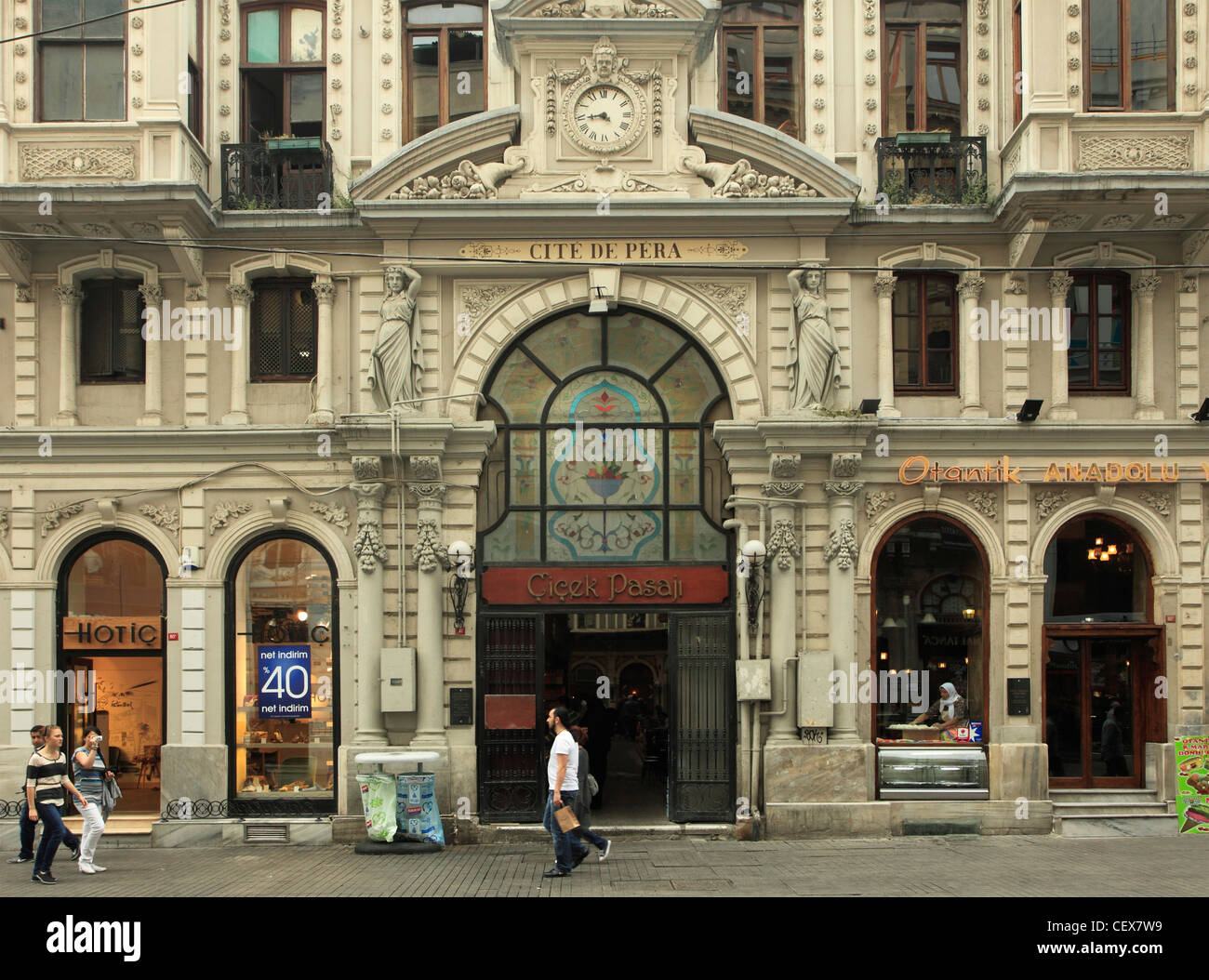 Türkei; Istanbul; Beyoglu, Cité de Pera, Blume-Passage, Stockfoto