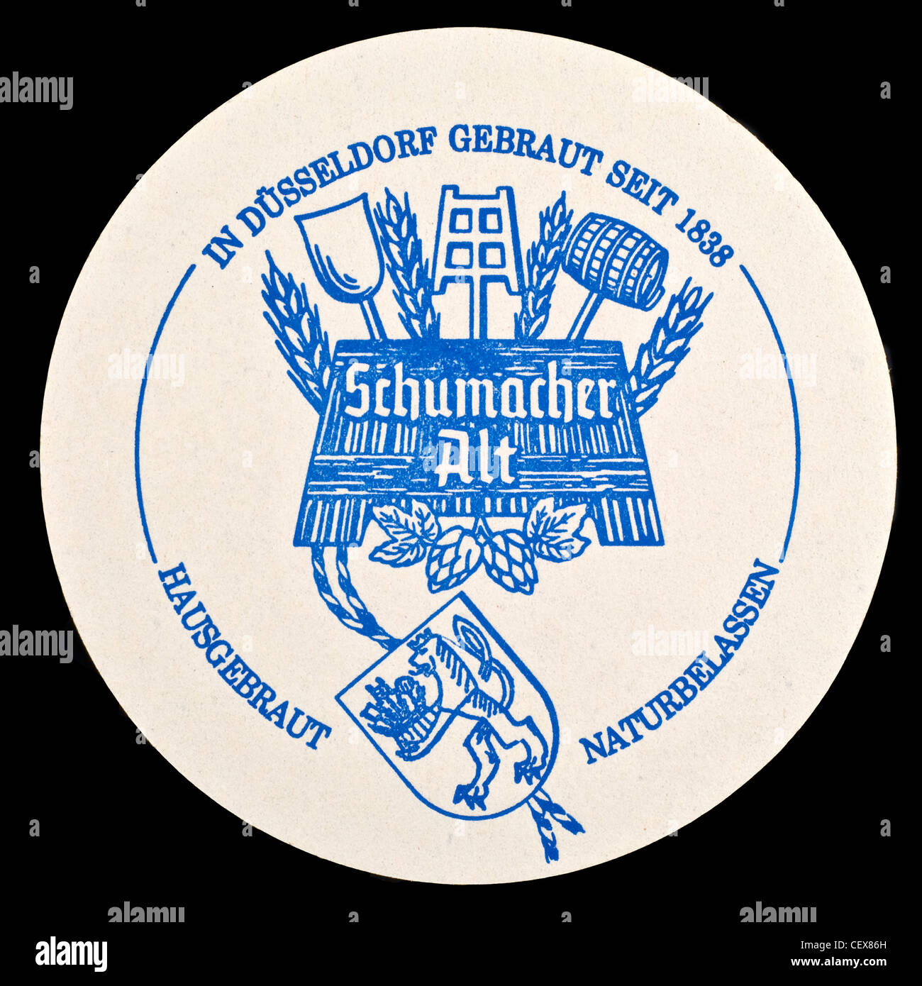 Schumacher Alt Bierdeckel Dusseldorf Deutschland Stockfotografie Alamy