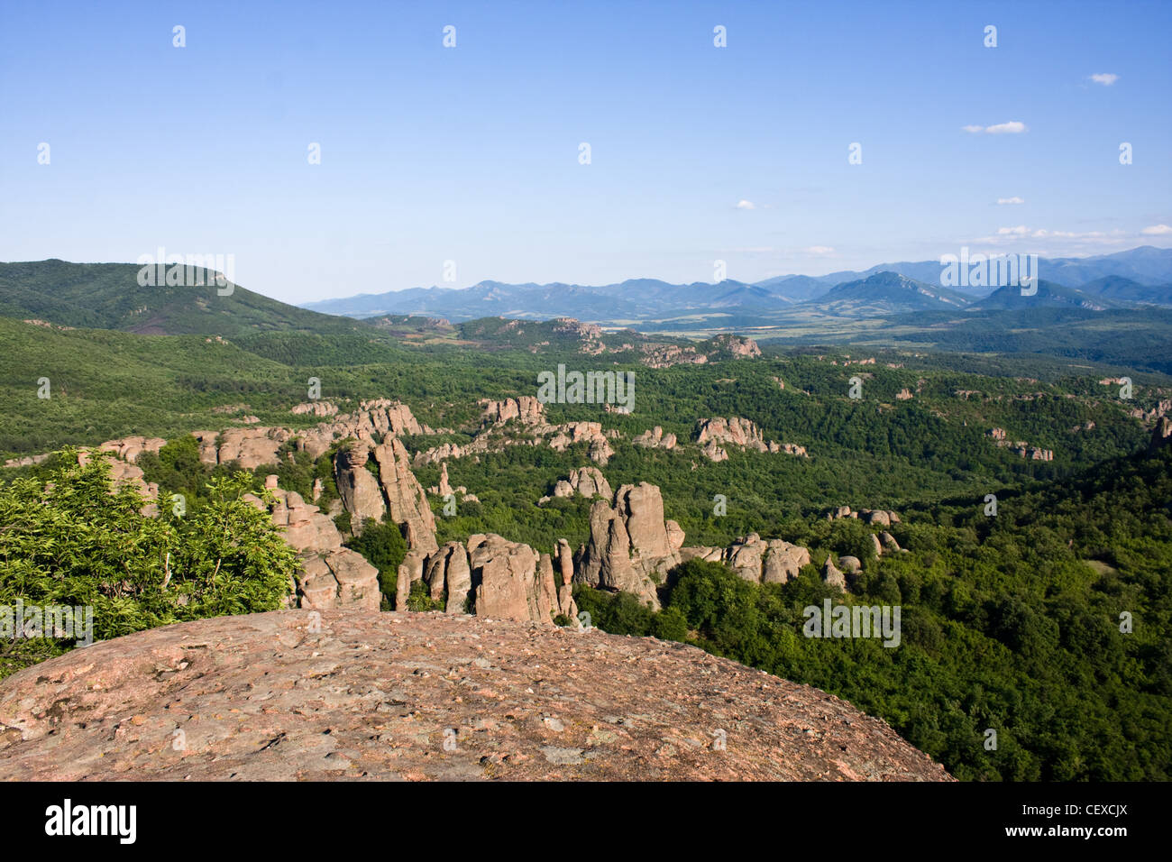 Berühmte Belogradchik Steinen ich Bulgarien, eines der neuen 7 Weltwunder Stockfoto