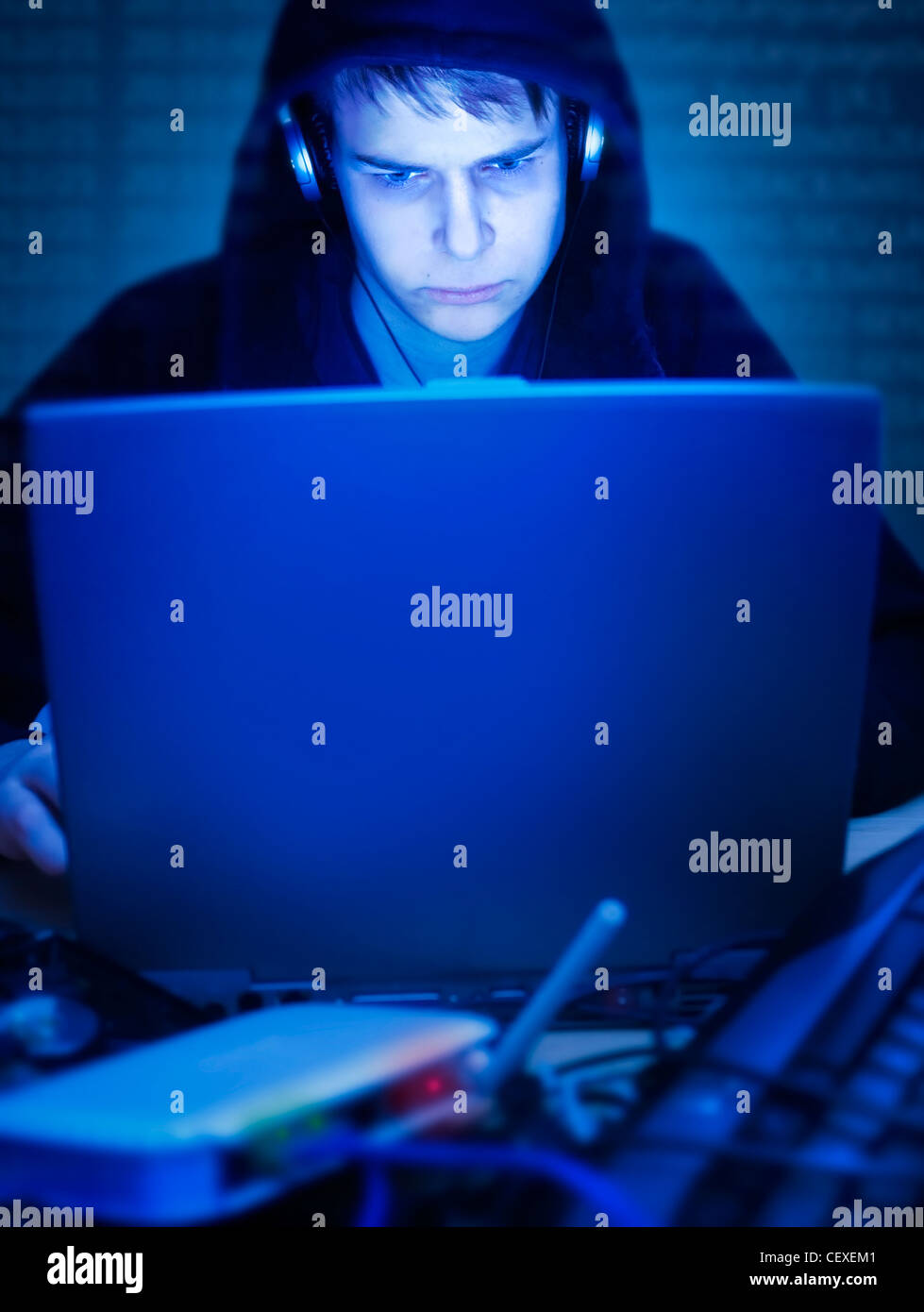 Der hacker Stockfoto