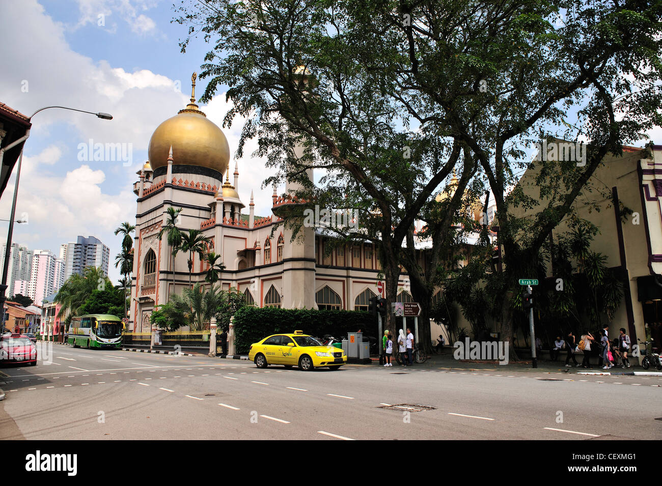 Masjid Moschee arabische Straße Singapur Stockfoto