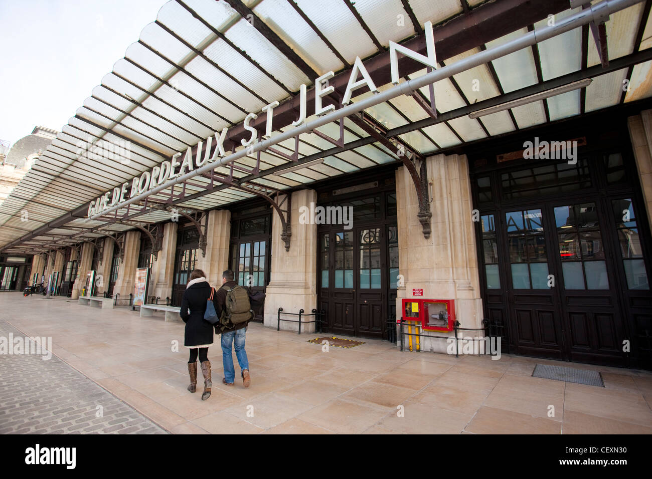 Gare de Bordeaux Saint Jean Bahnhof, Bordeaux, Frankreich. Stockfoto