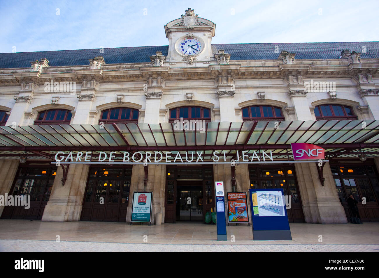 Gare de Bordeaux Saint Jean Bahnhof, Bordeaux, Frankreich. Stockfoto