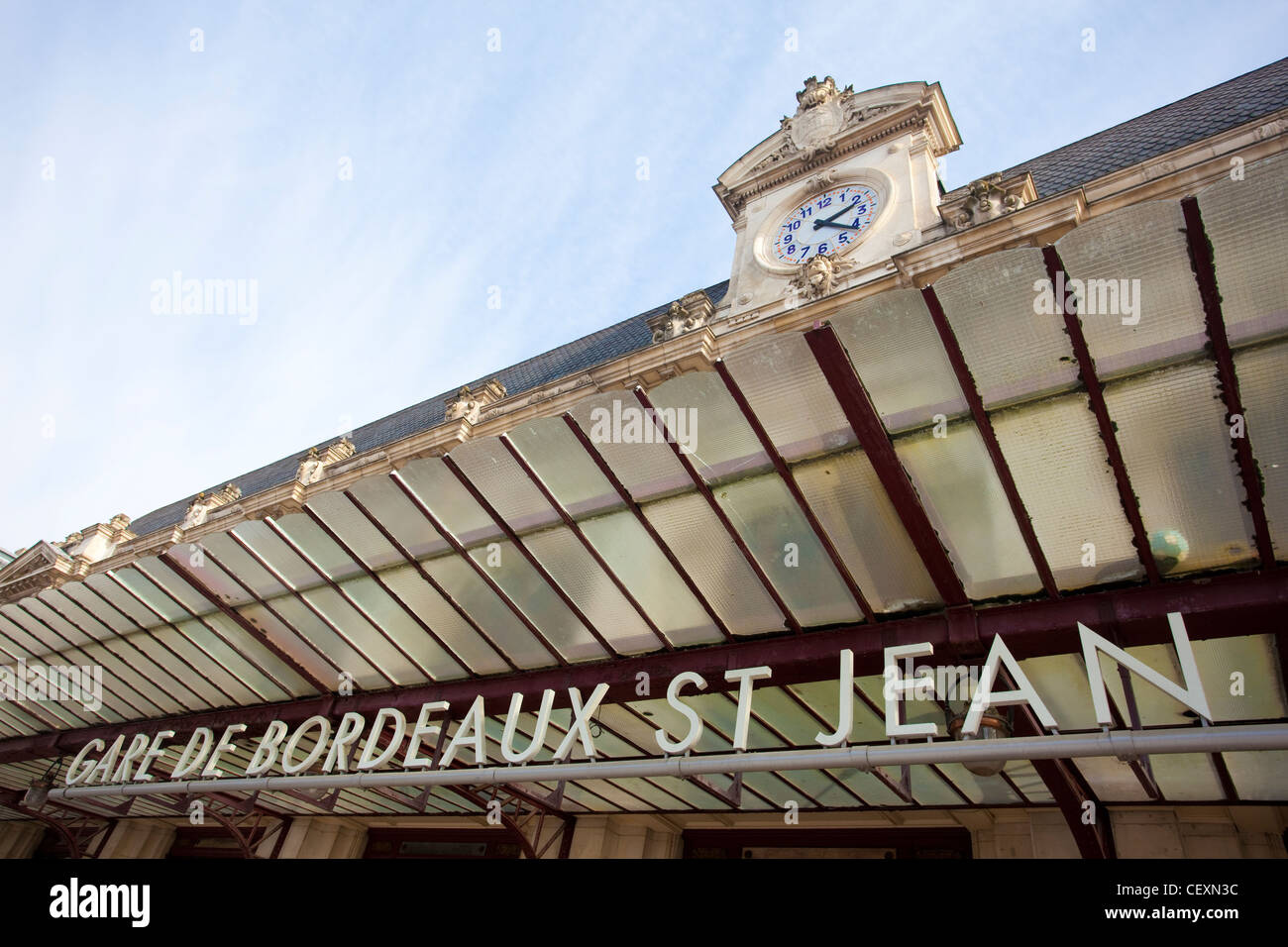 Gare de Bordeaux Saint Jean Bahnhof, Bordeaux, Frankreich. Stockfoto