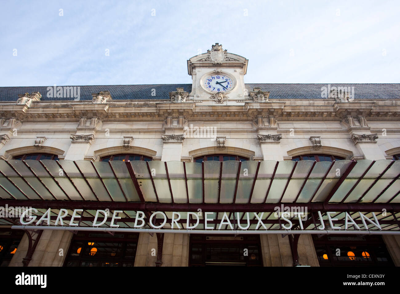 Gare de Bordeaux Saint Jean Bahnhof, Bordeaux, Frankreich. Stockfoto