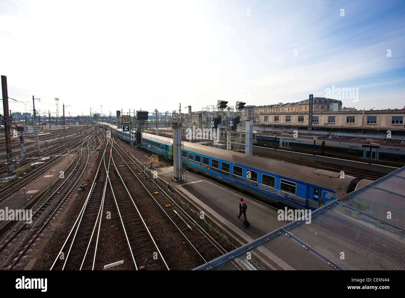 Gare de Bordeaux Saint Jean Bahnhof, Bordeaux, Frankreich. Stockfoto