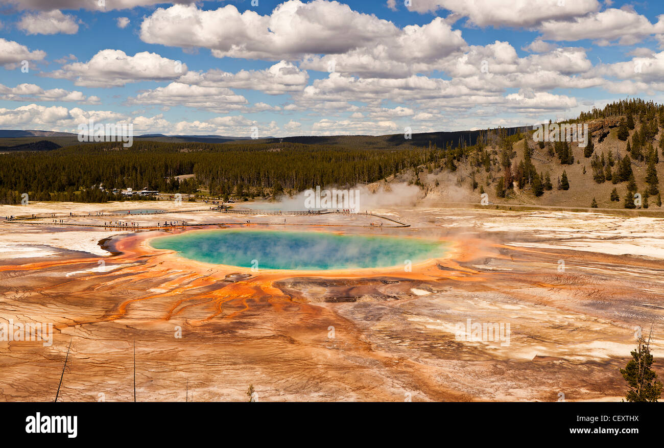 Grand Prismatic Spring Stockfoto