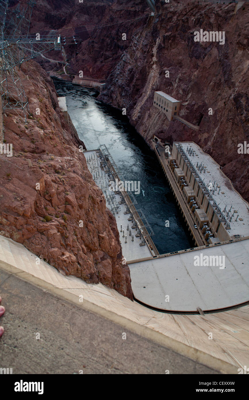 Hoover-Staudamm an der Grenze zu Nevada Arizona. Kraftwerk-generation Stockfoto