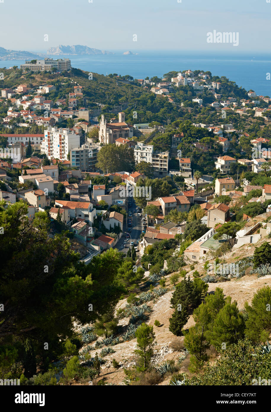 Der alte Teil der Stadt Marseille Stockfoto
