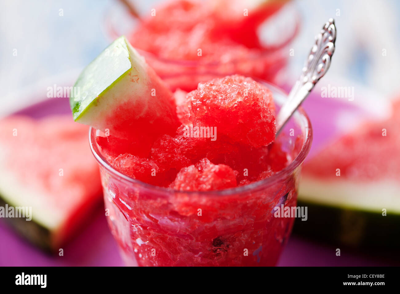 Wassermelone-granita Stockfoto