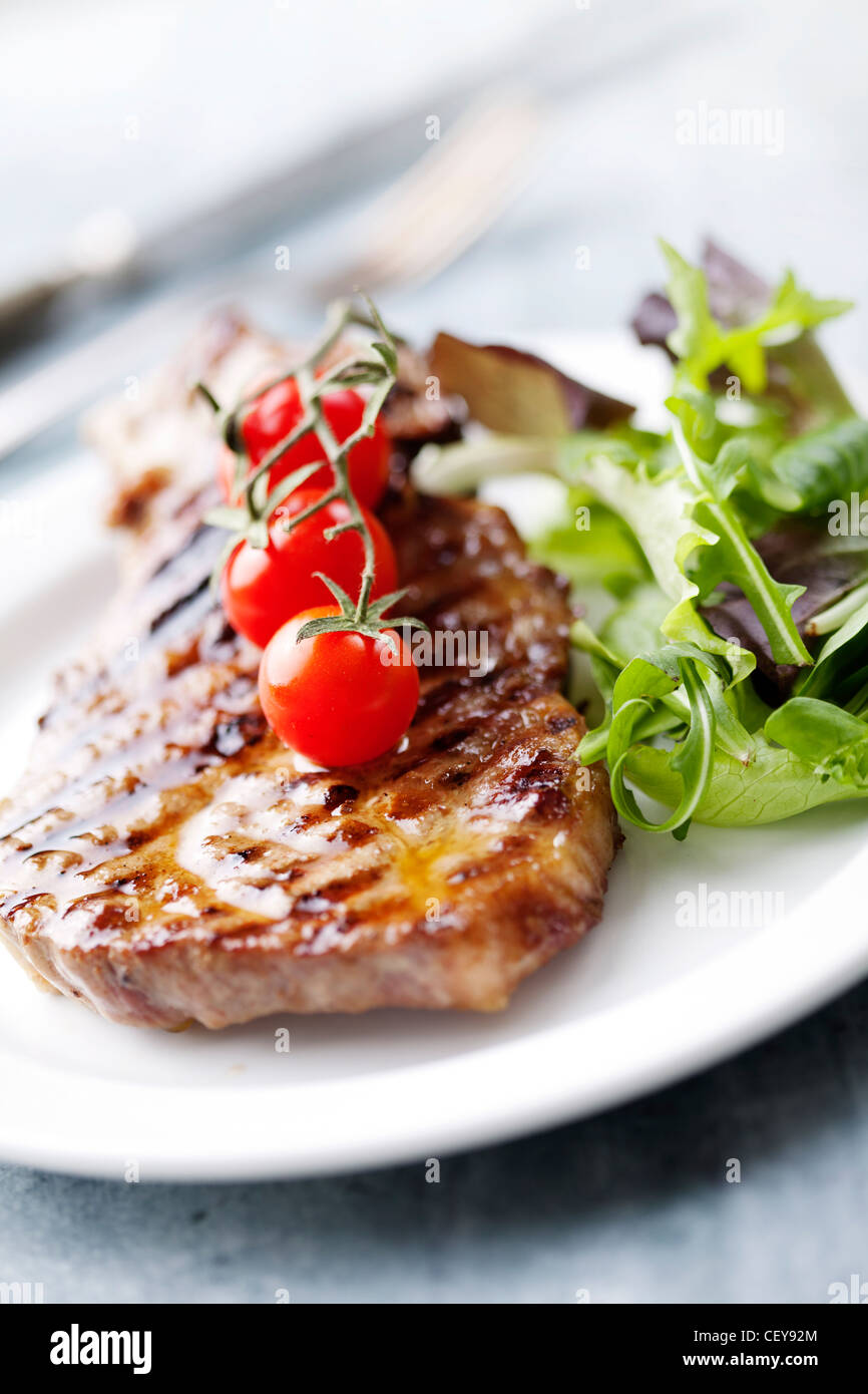 Gegrilltes steak Stockfoto