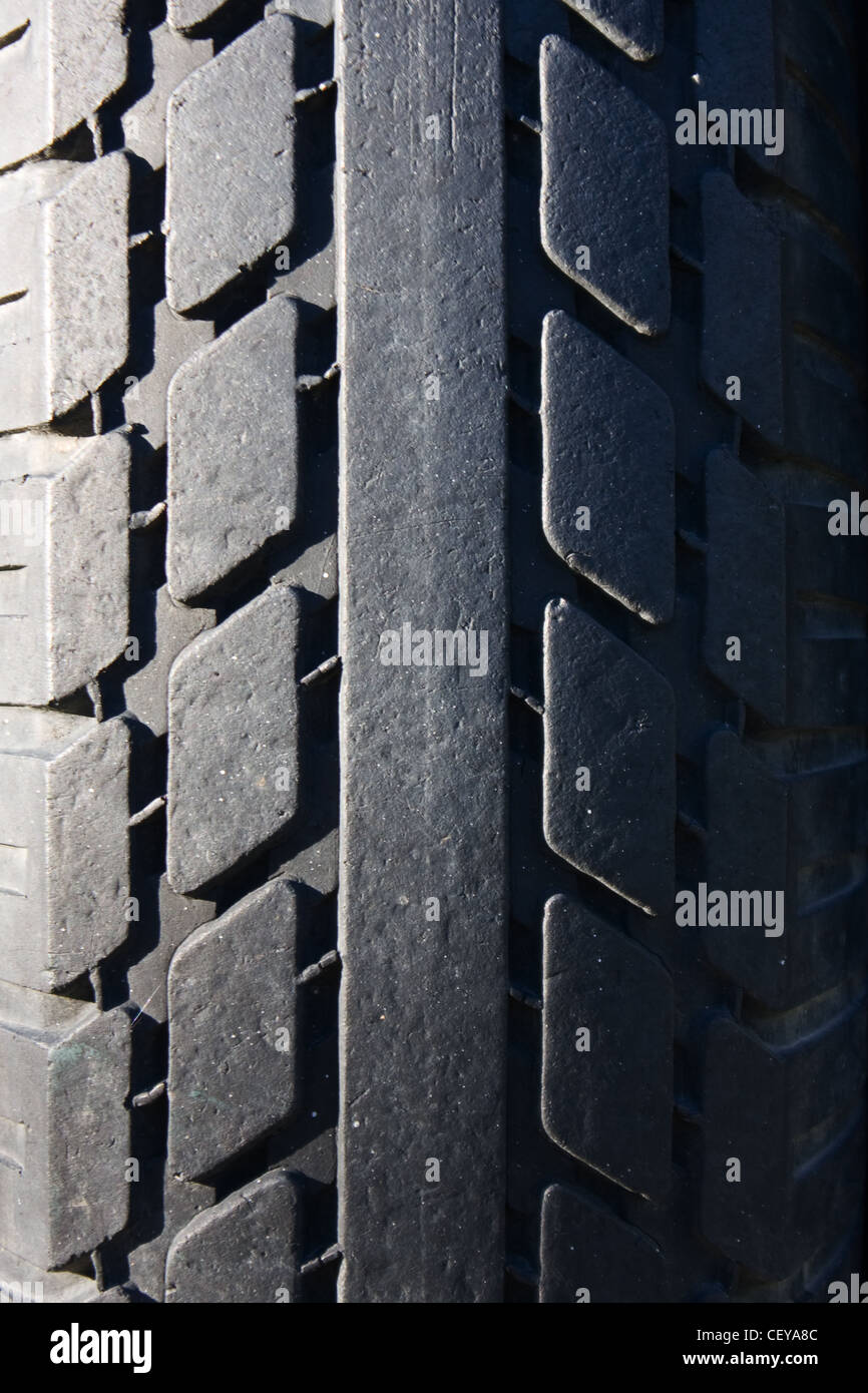 Textur von einem echten Reifen Stockfoto