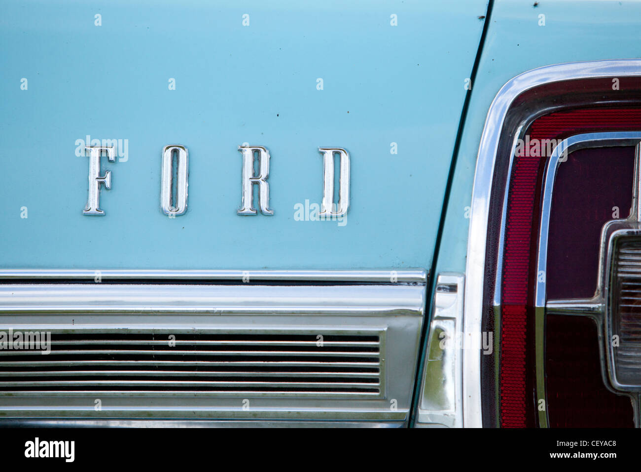 Eine Nahaufnahme eines Oldtimers Ford beim Goodwood revival Stockfoto