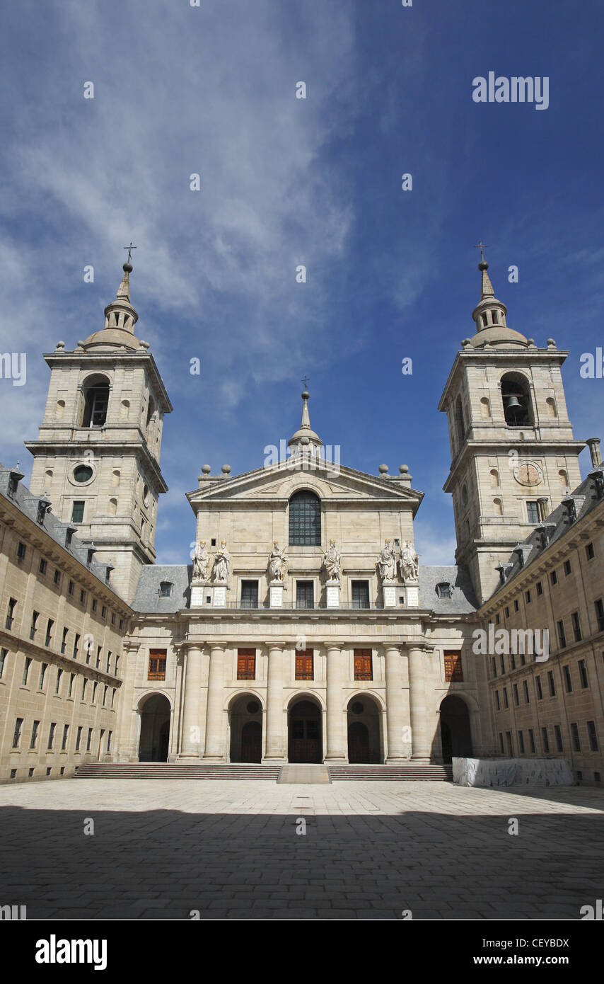 Königliche Basilika des Klosters El Escorial, Spanien Stockfoto