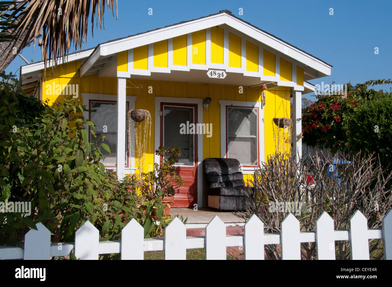 California-Stil-Haus bungalow Stockfoto