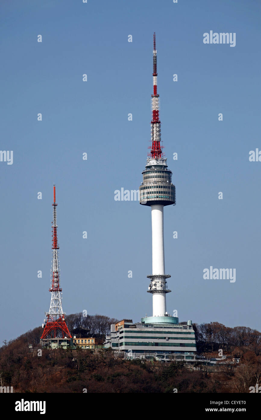 Namsan Tower in Seoul, Südkorea Stockfoto