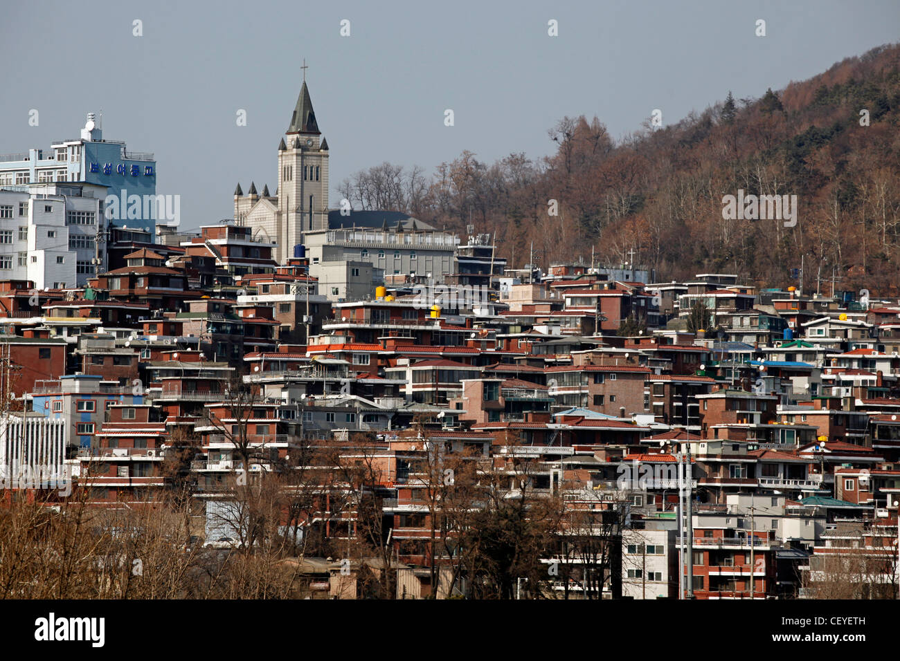Wohnen in der Altstadt in Seoul, Südkorea Stockfoto