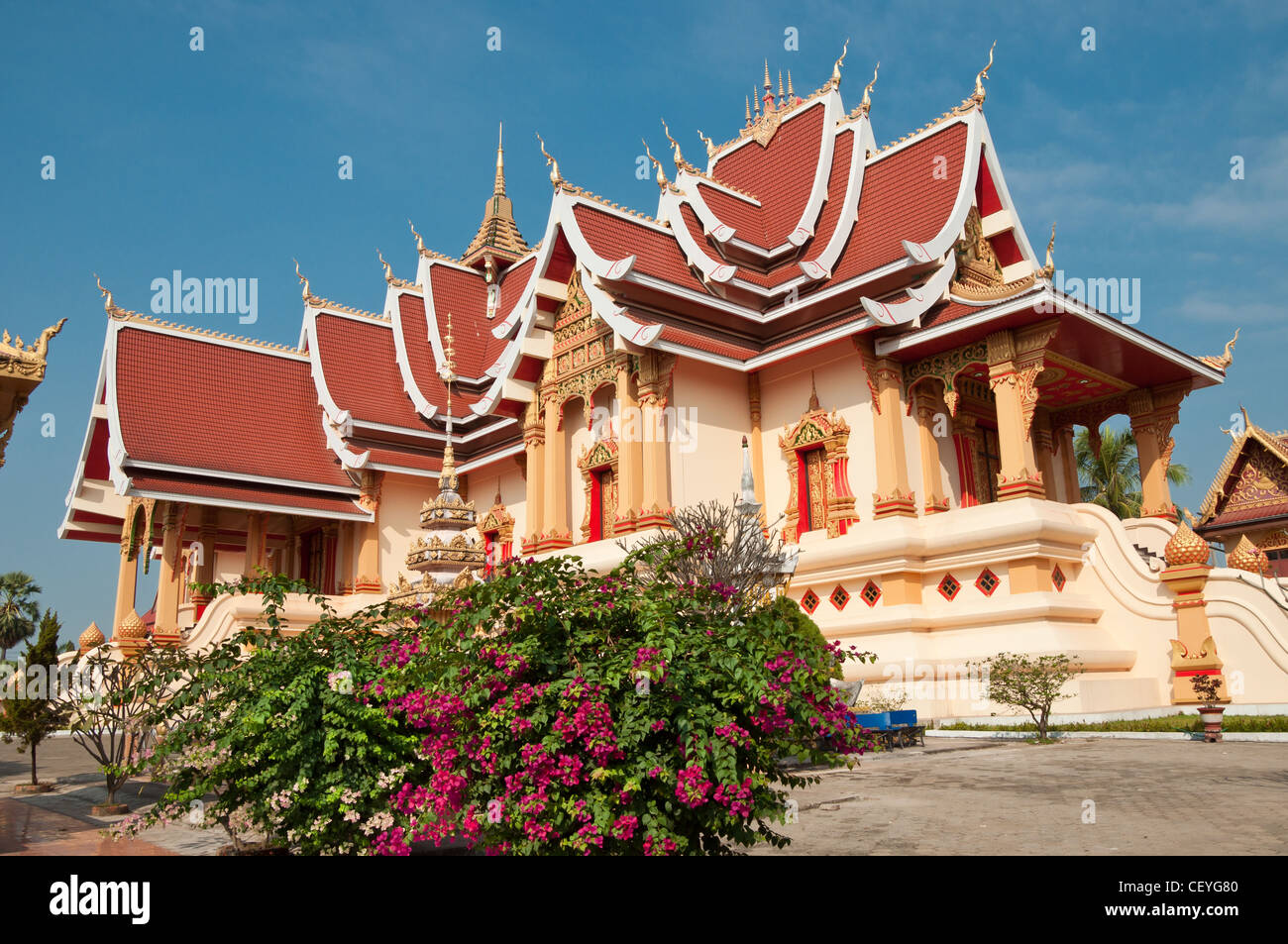 Laotisch-Tempel Stockfoto