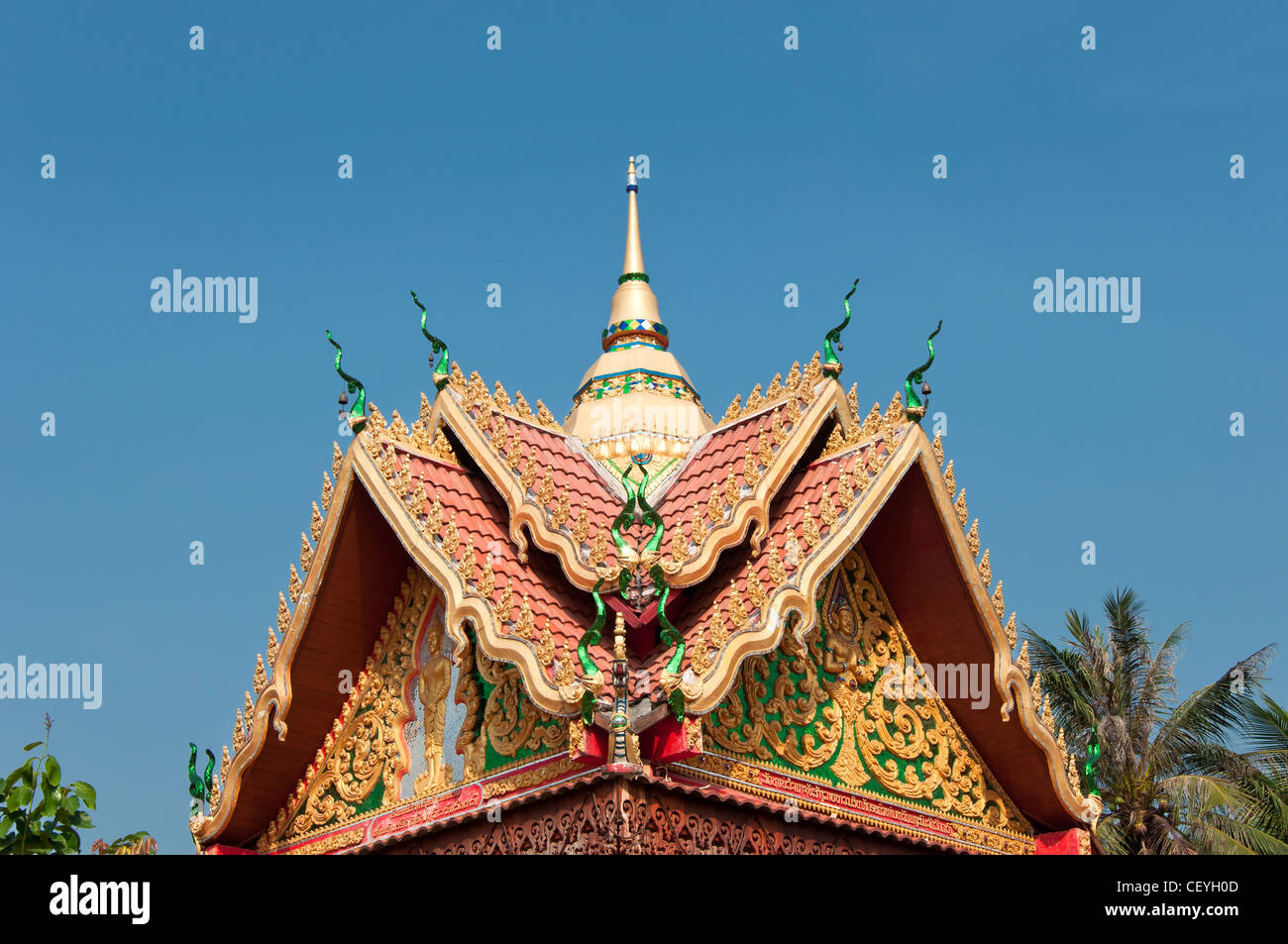 Tempel-Dach Stockfoto