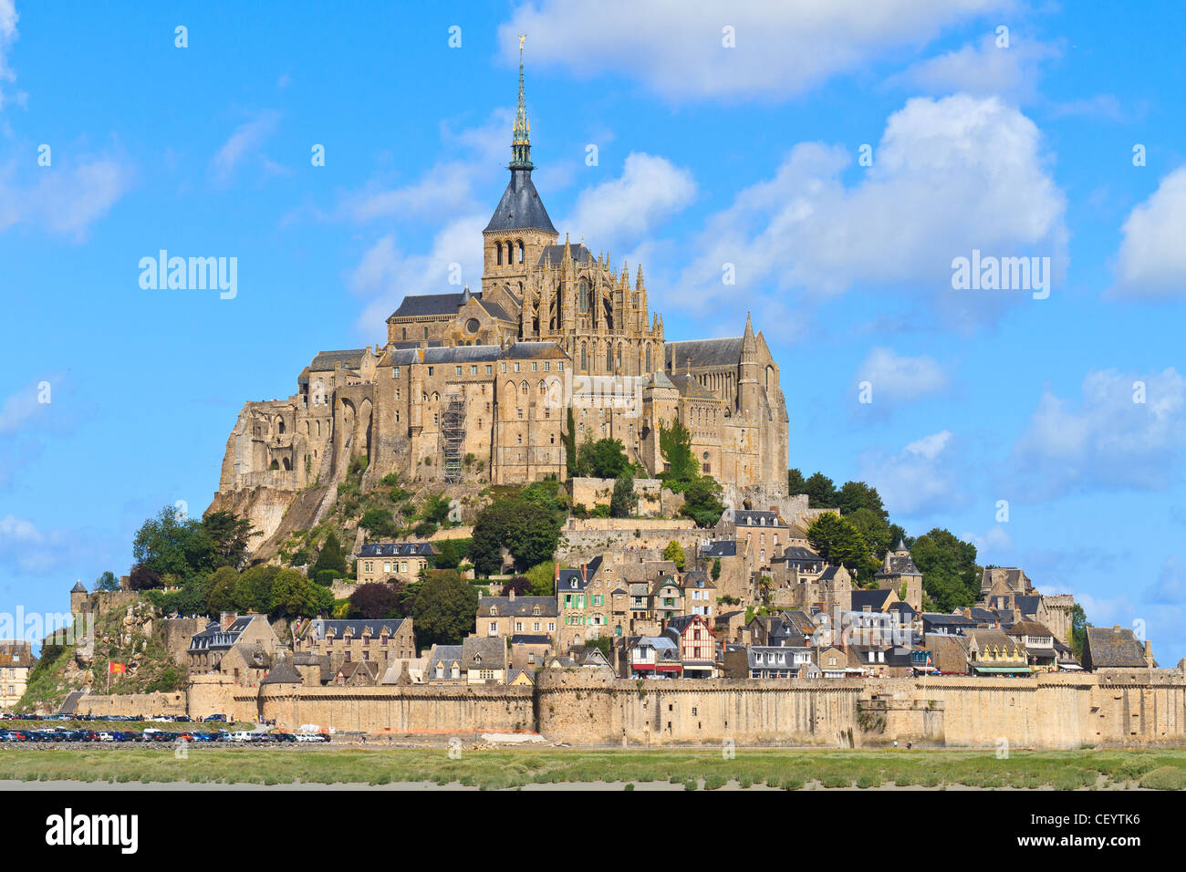 Mont Saint Michel Abtei, Normandie / Bretagne, Frankreich Stockfoto