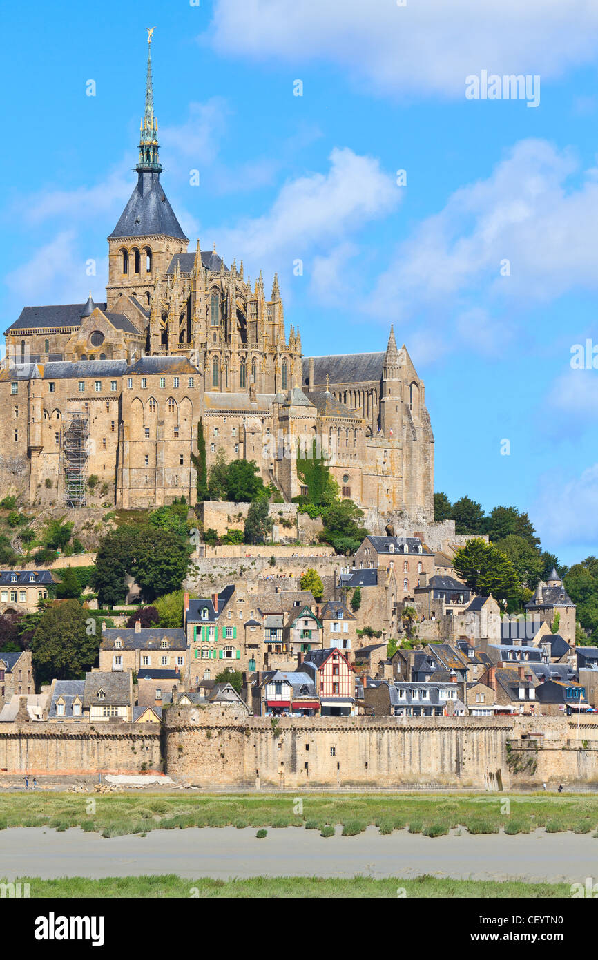 Mont Saint Michel Abtei, Normandie / Bretagne, Frankreich Stockfoto