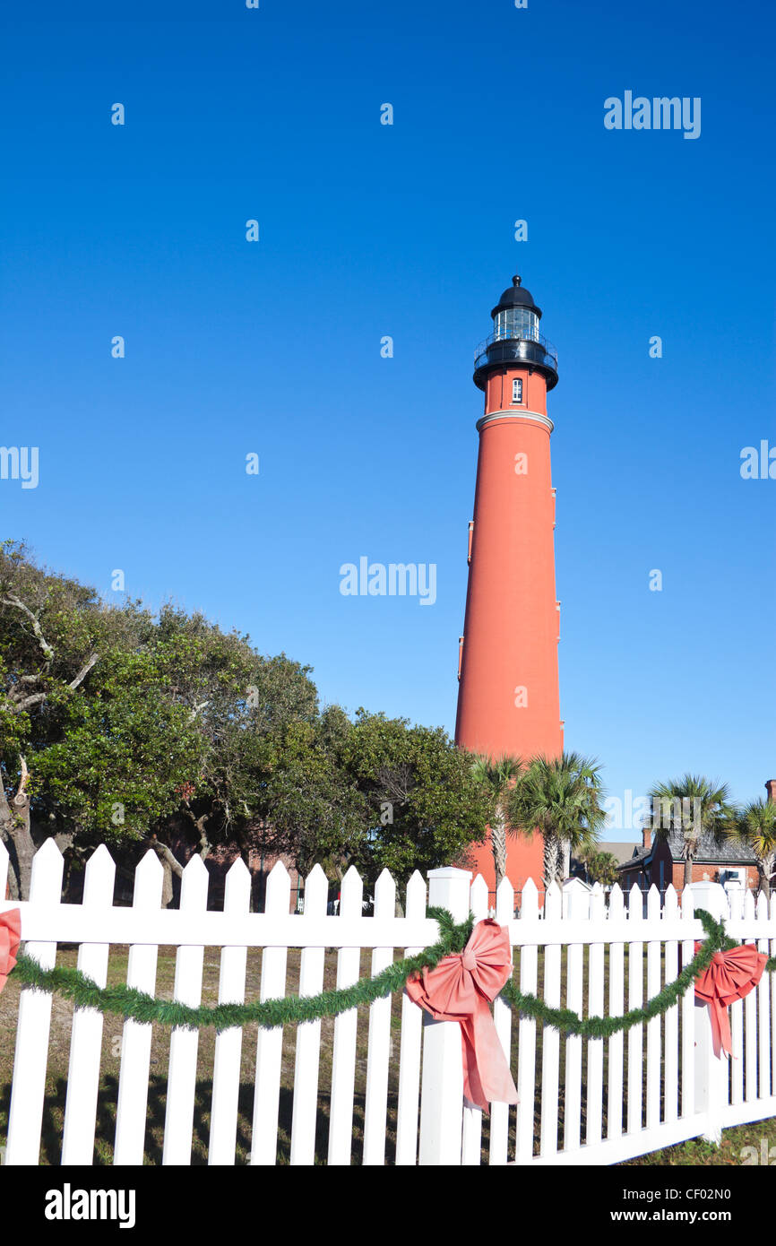 Ponce de Leon Inlet Lighthosue in Florida Stockfoto