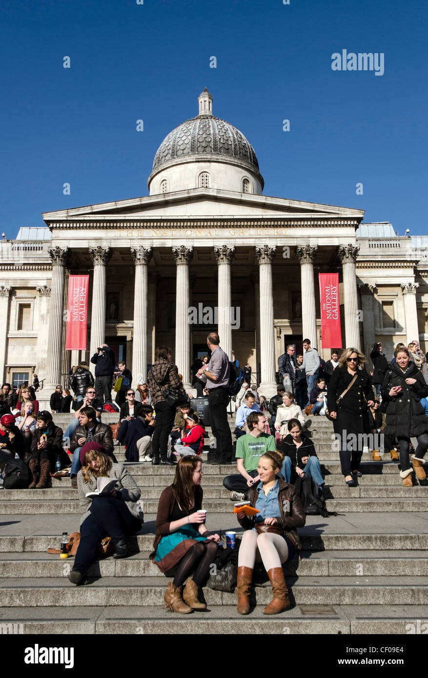 Die National Gallery London England Great Britain UK Stockfoto