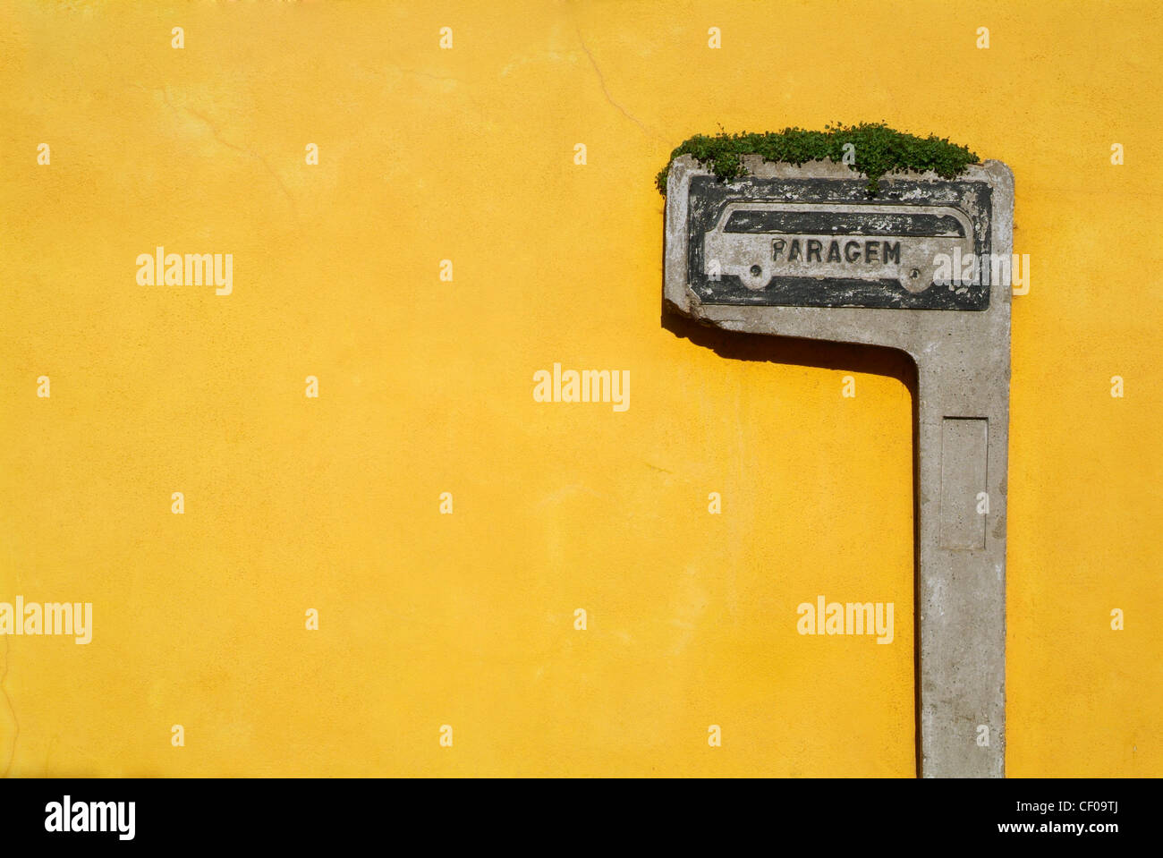 Sintra, Bus Stop-Schild Stockfoto
