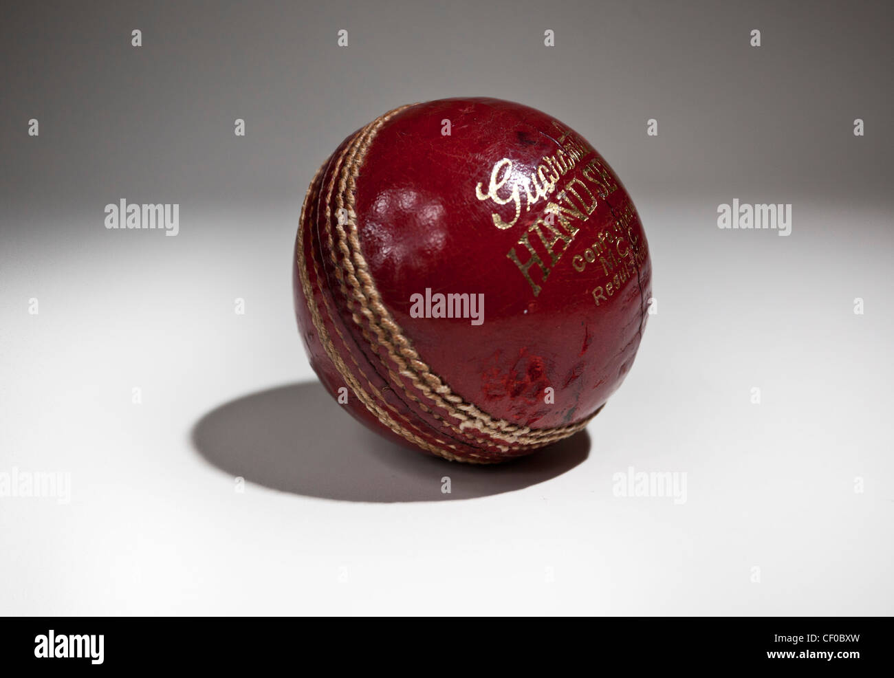 Cricketball Stockfoto