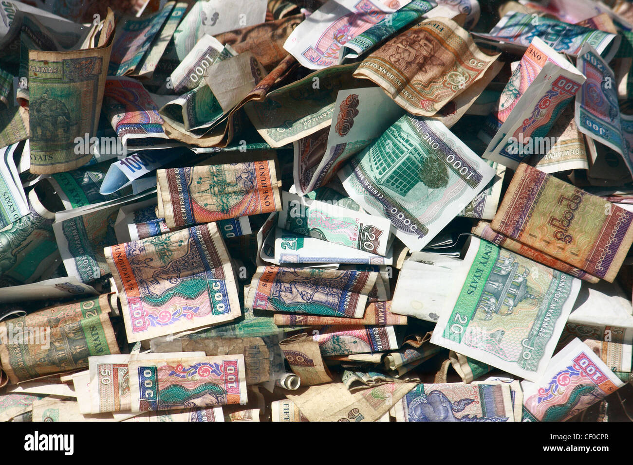 Myanmar-Geld Stockfoto